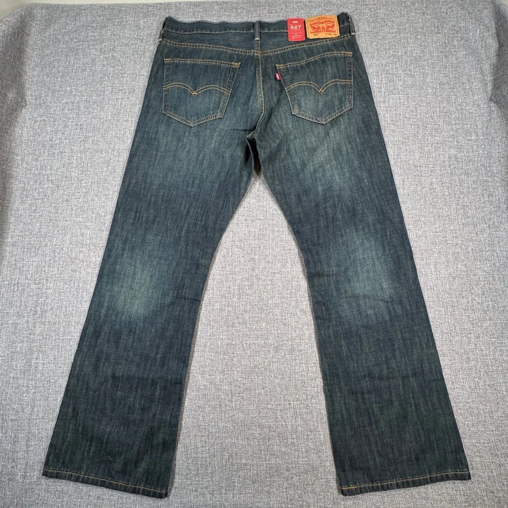 Levi's 527 Slim Bootcut Jeans Men 36x30 Dark Wash Americana Western Workwear NEW